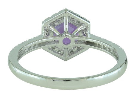 14K Gold Birthstone and Diamond Ring White/Yellow/Rose Gold