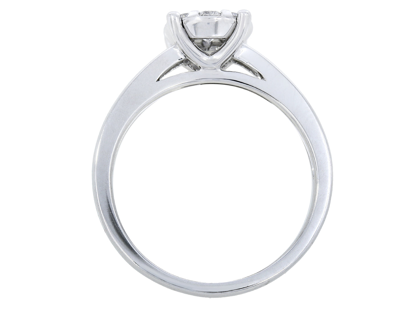 18K Gold Cluster Diamond Ring