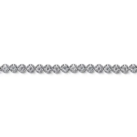 14K White Gold Diamond Tennis Bracelet