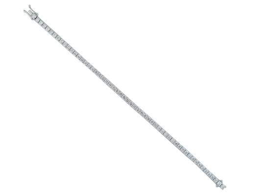 18K White Gold Diamond Tennis Bracelet 4.71ct
