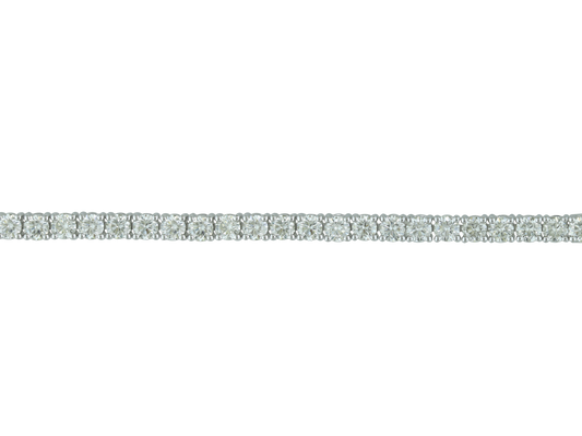 18K White Gold Diamond Tennis Bracelet 4.99ct