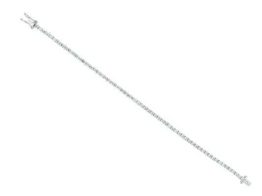 18K White Gold Diamond Tennis Bracelet 2.67-2.83ct
