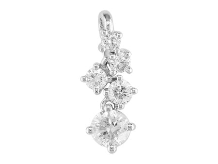 18K White Gold Diamond Pendant