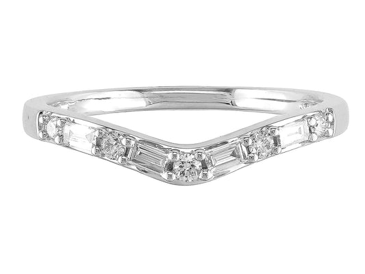 14K White Gold Diamond Ring