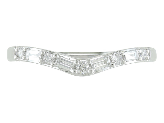 14K White Gold Diamond Ring